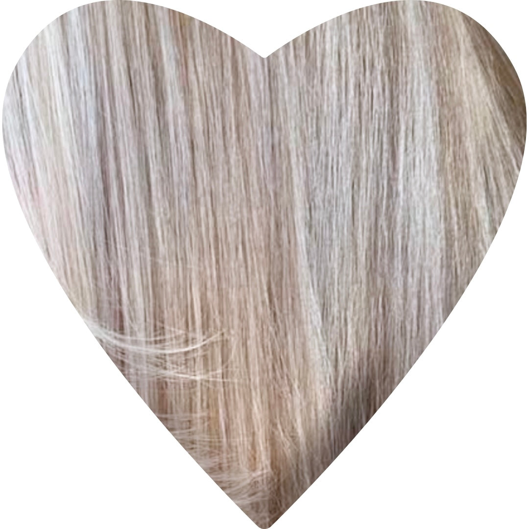 30" Tape Weft #6.2/613A Mixed Pearl Human Hair Extensions - Halle