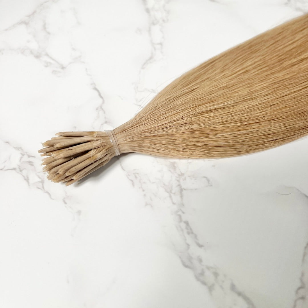 24" I Tip Strawberry Blonde Human Hair Extensions - Olivia