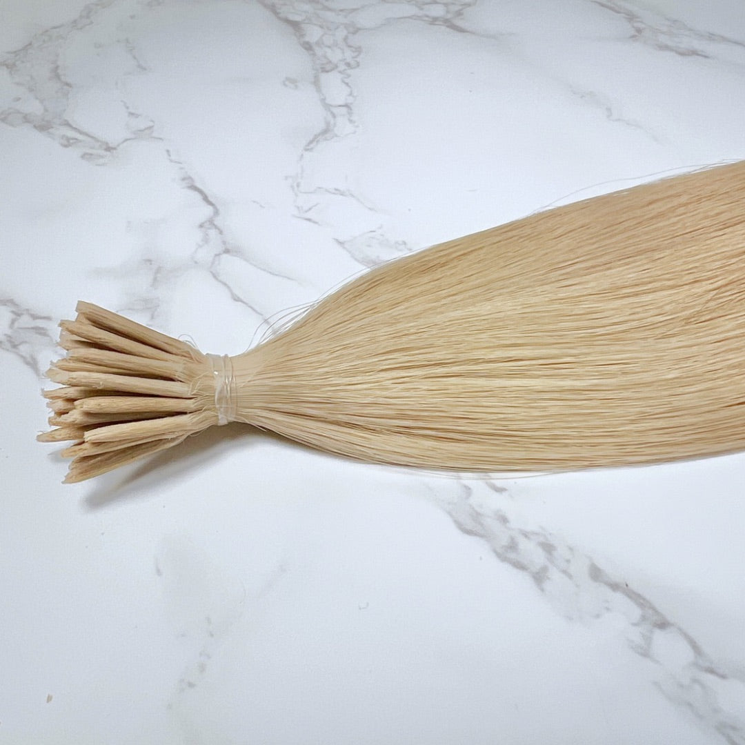 20" I Tip Champagne Blonde Human Hair Extensions - Lucy