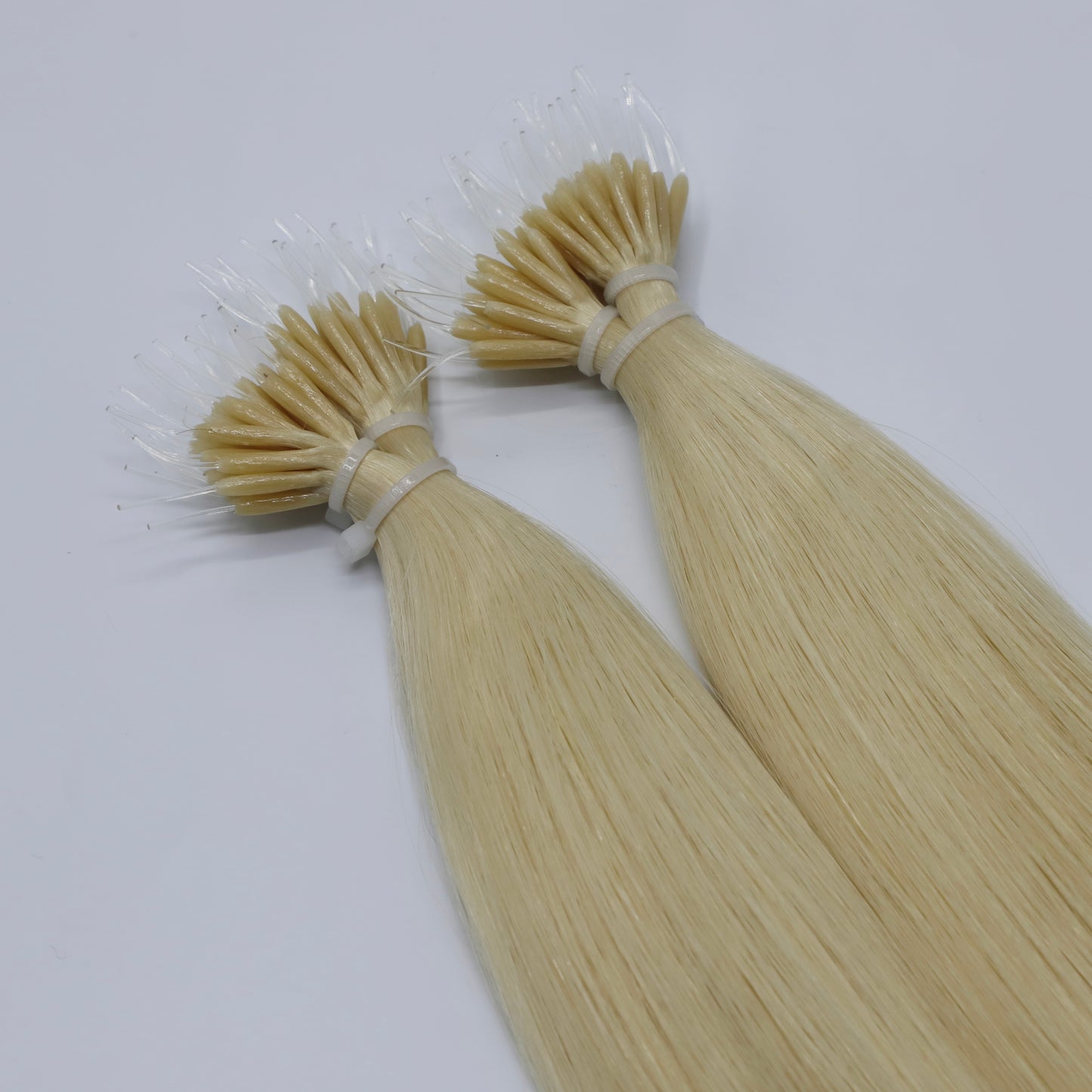 24" Nano Tip Champagne Blonde Human Hair Extensions - Lucy