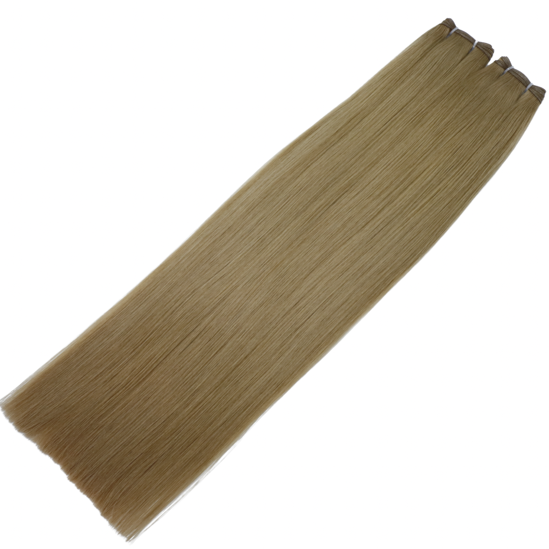 28" Genius Weft #5Q Light Mocha Human Hair Extensions - Sasha