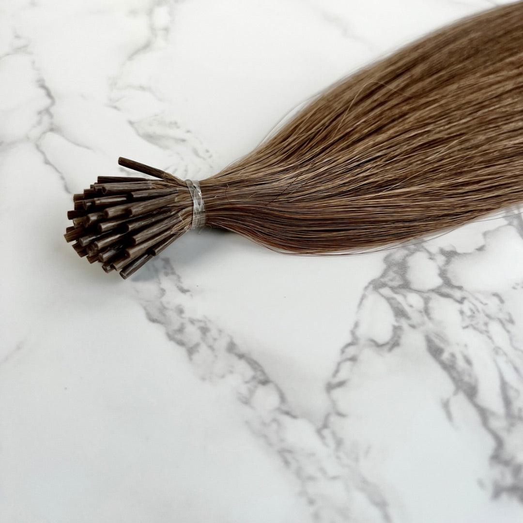 20" I Tip Toasted Almond Human Hair Extensions - Elle
