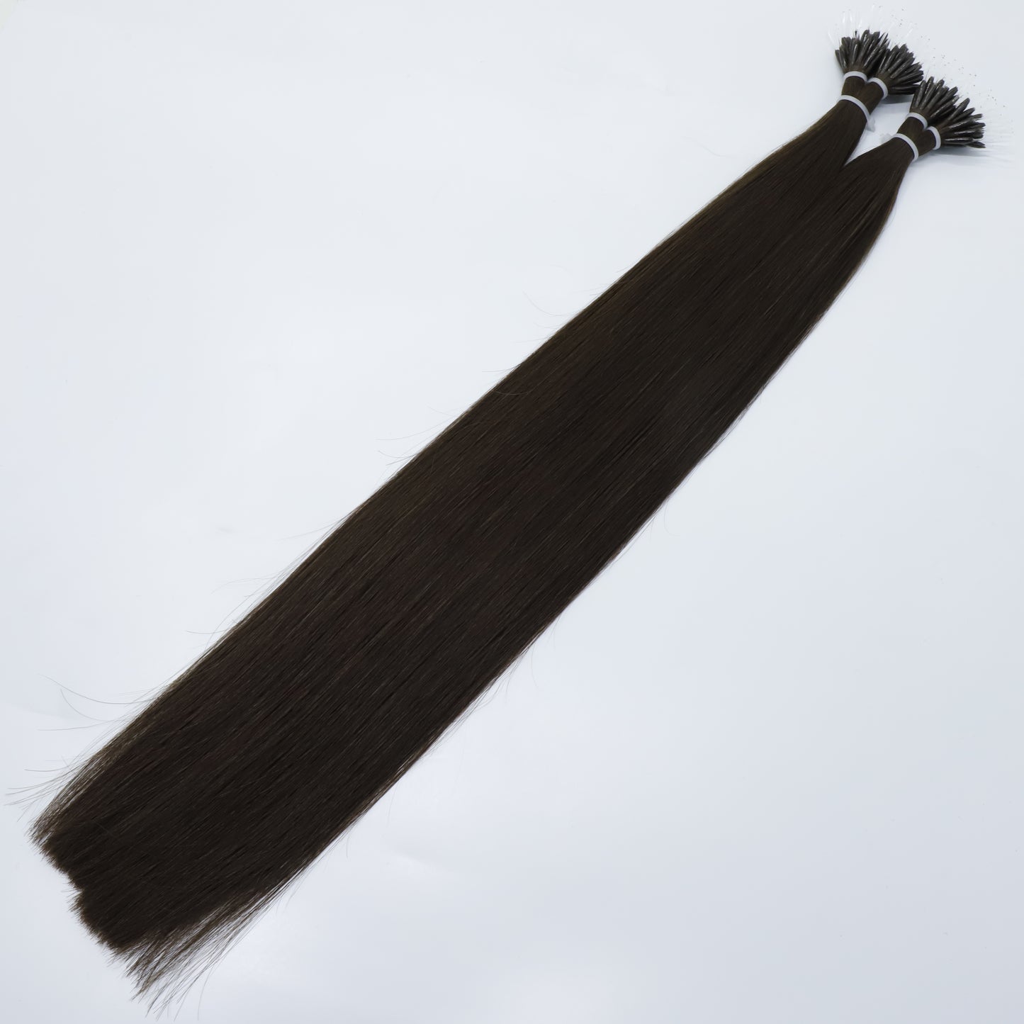 22" Nano Tip Espresso Human Hair Extensions - Bethany