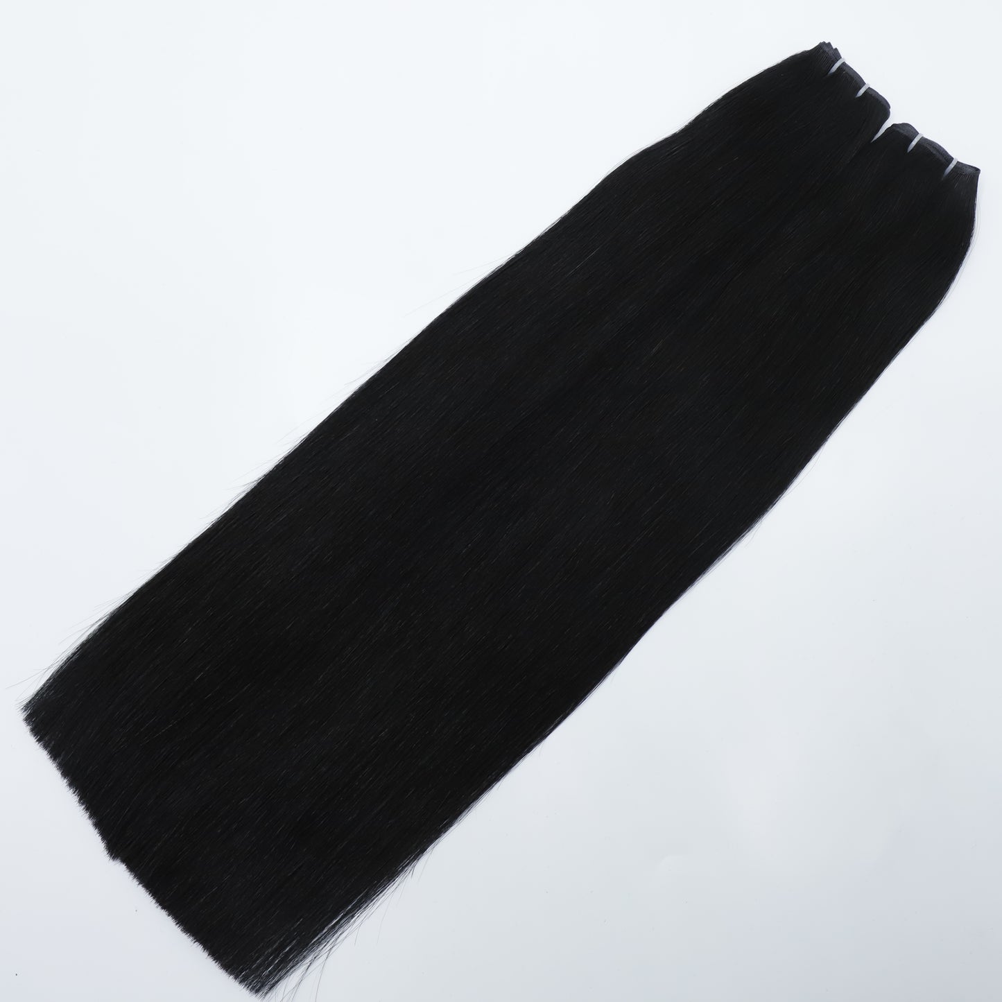 28" Genius Weft #1 Jet Black Human Hair Extensions - Casey