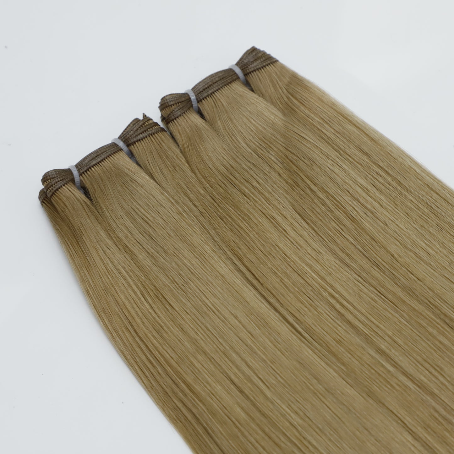 28" Genius Weft #5Q Light Mocha Human Hair Extensions - Sasha