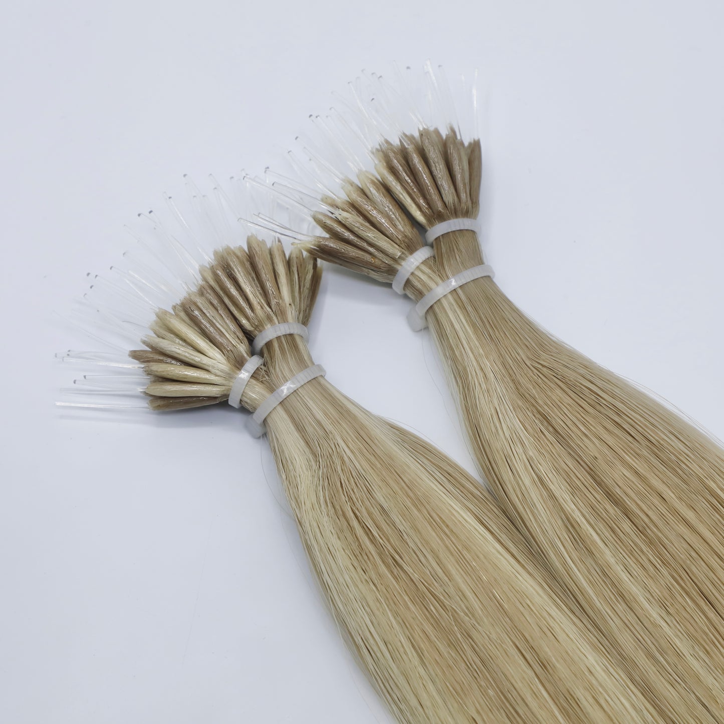 30" Nano Tip Highlighted Blonde Human Hair Extensions - Mariah