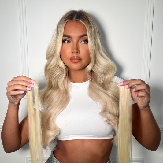 Two clip hair extensions bangs