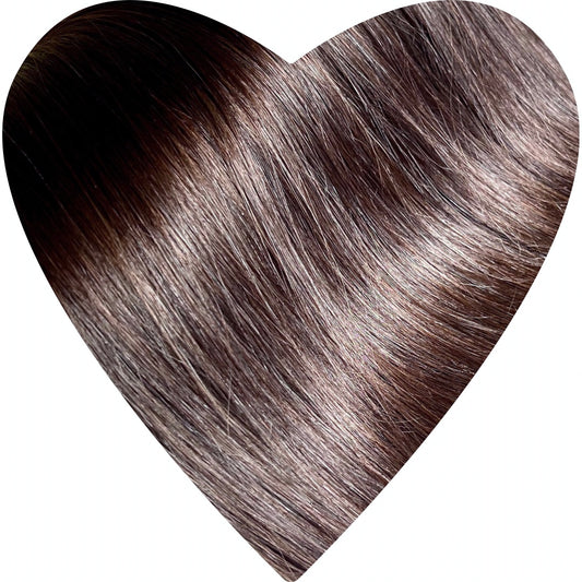 26" Tape Weft Cool Chocolate Human Hair Extensions - Paula