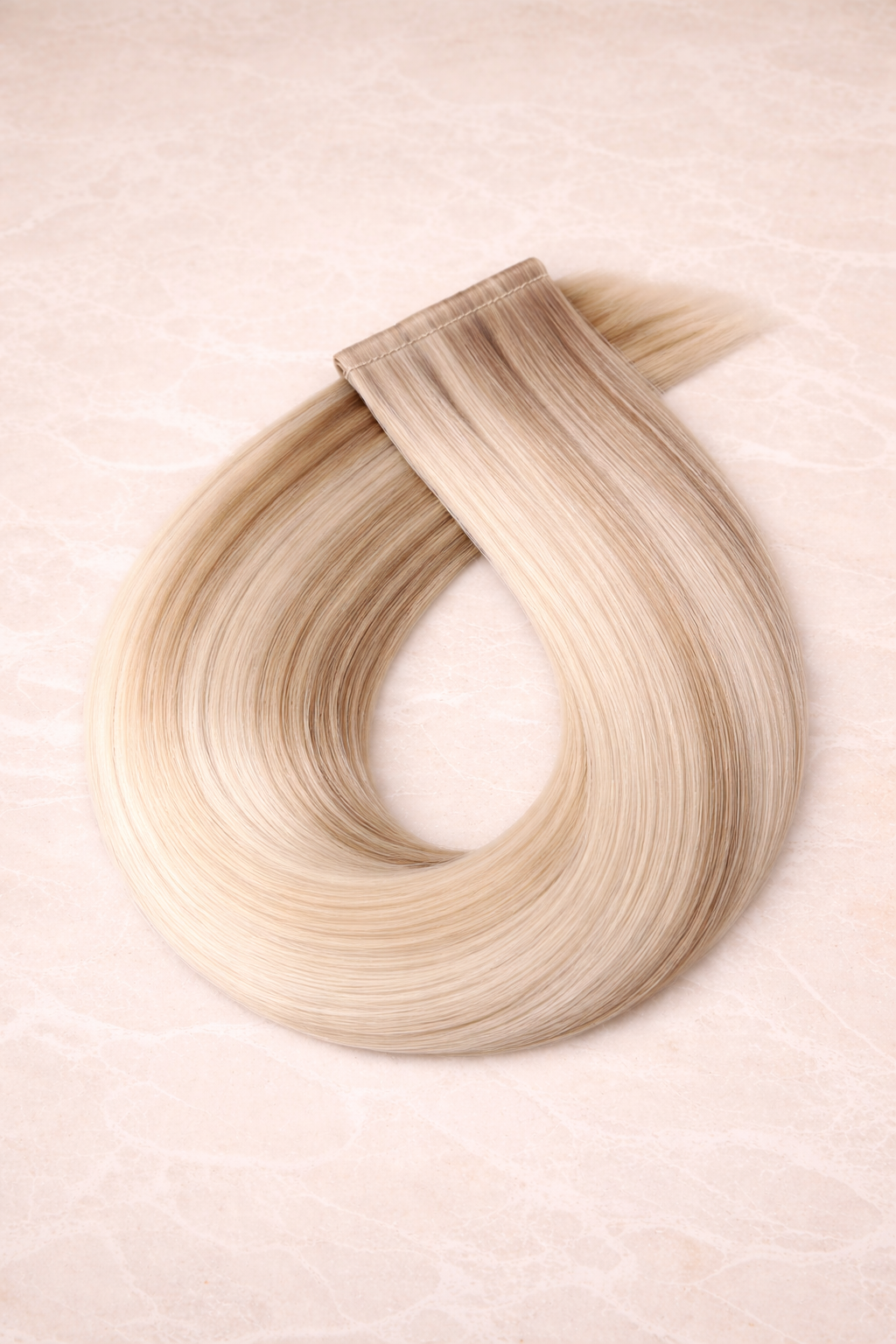 Flat Weft Human Hair Extensions. LA Blonde #P18/1004/1010