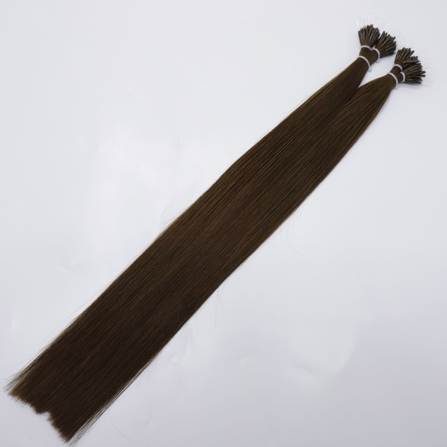 20" Nano Tip Chocolate Human Hair Extensions - Lauren