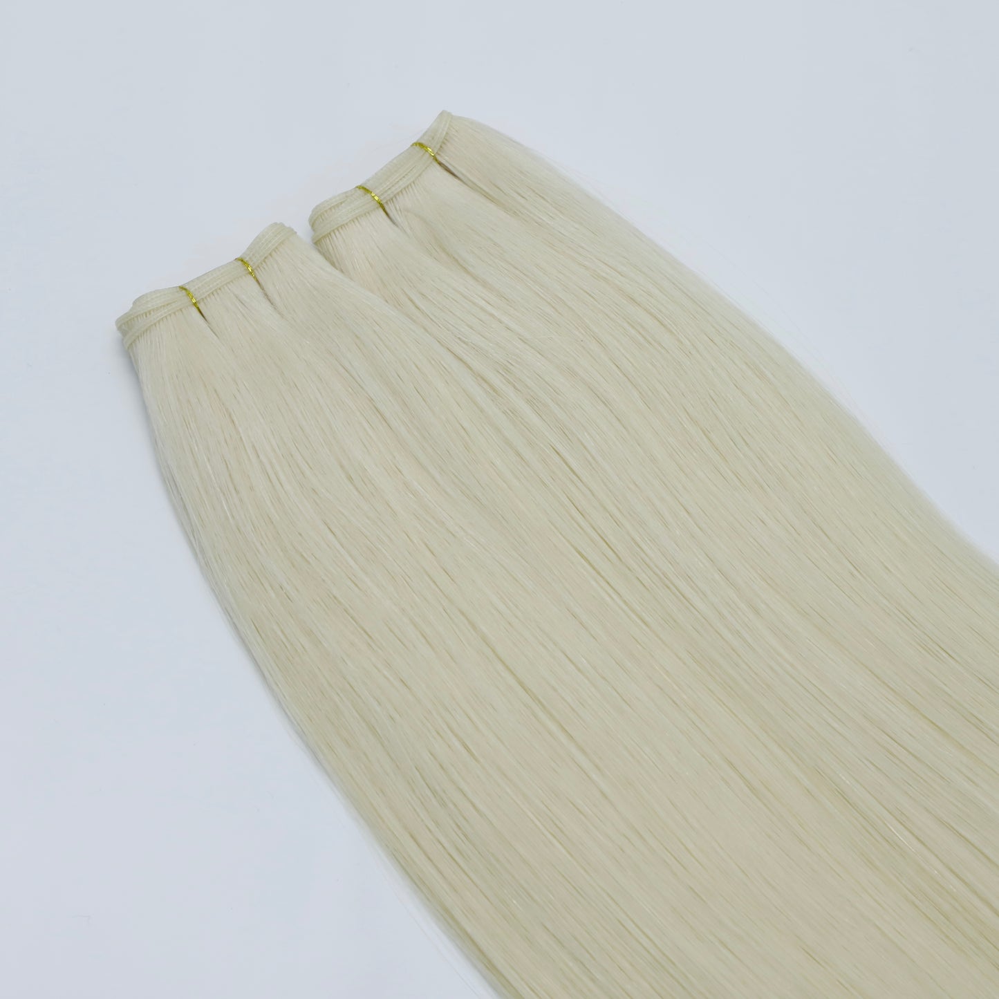 28" Genius Weft #Pla White Blonde Human Hair Extensions - Rebecca