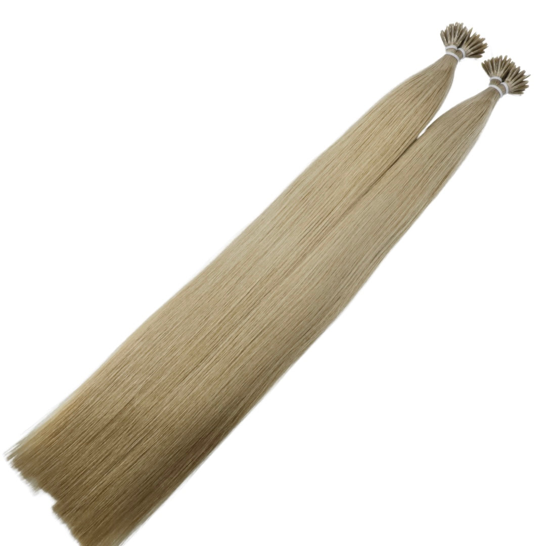 18" Nano Tip #6C Bronde Human Hair Extensions - Hannah