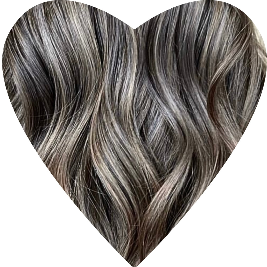 26" Tape Weft #T1B 1B/6.2 Creamy Americano Human Hair Extensions - Khloe