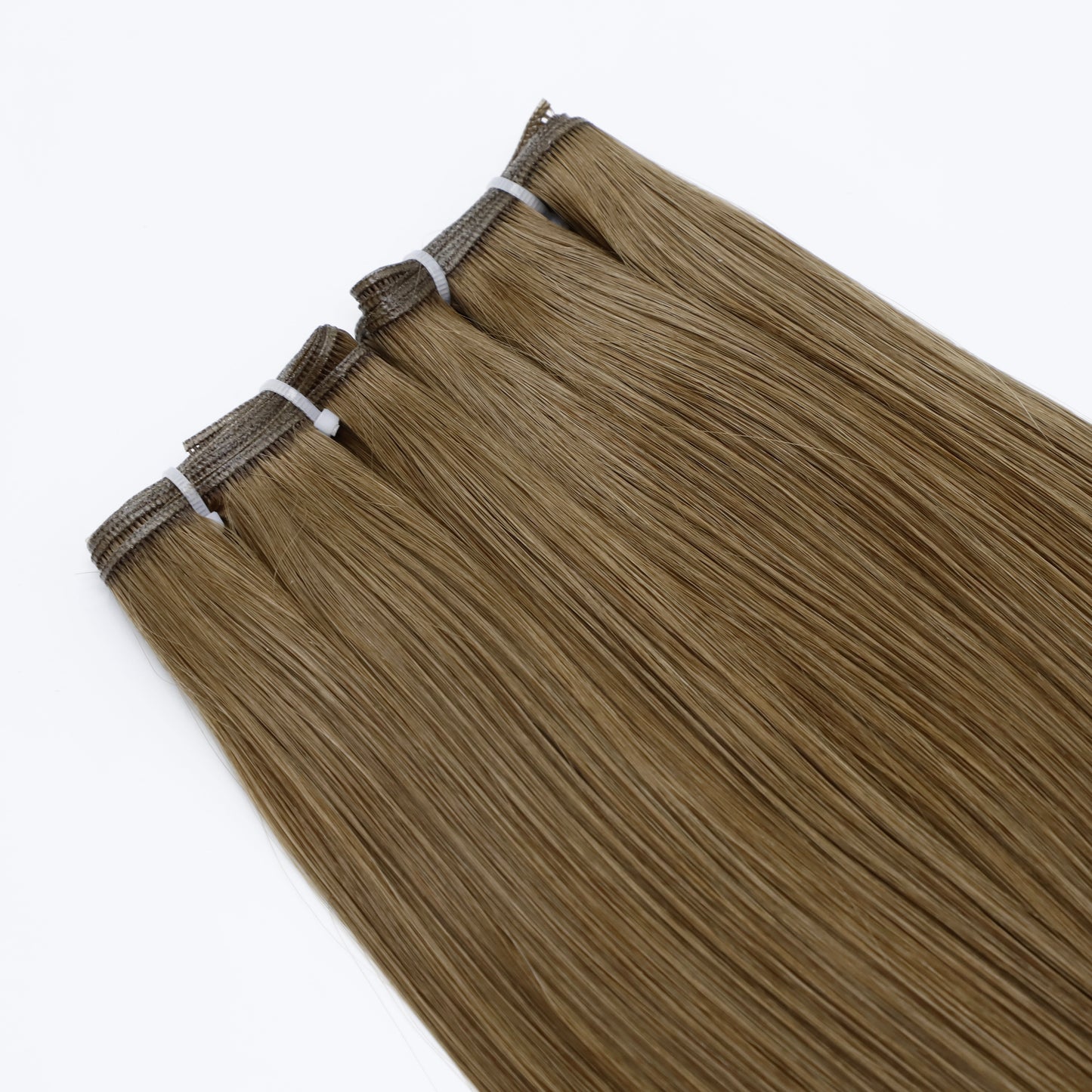 28" Genius Weft #3Q Medium Ash Brown Human Hair Extensions - Isla