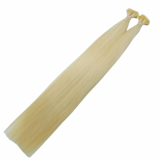 30" Nano Tip Platinum Blonde Human Hair Extensions - Lillia