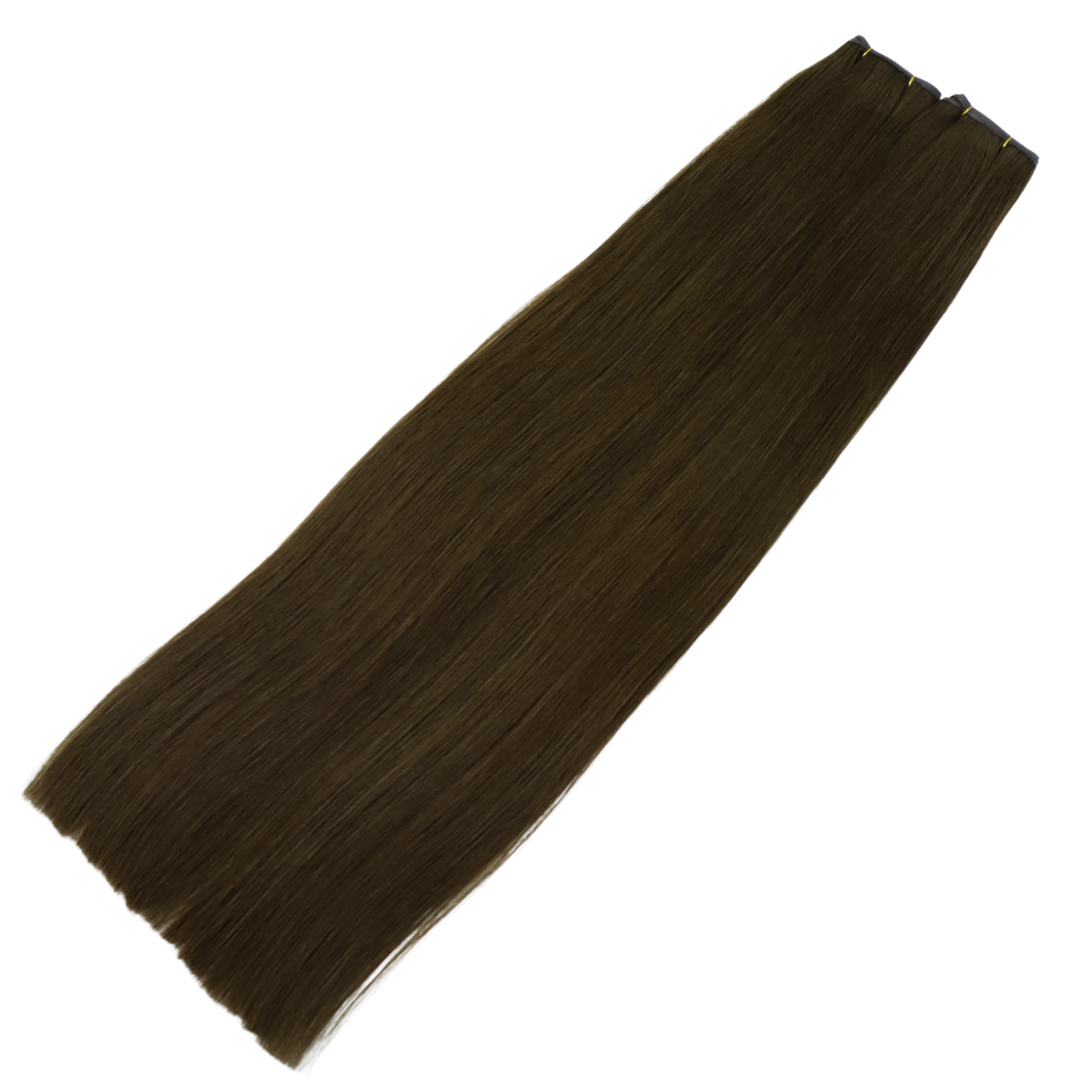 22" Genius Weft #2H Toasted Almond Human Hair Extensions - Elle