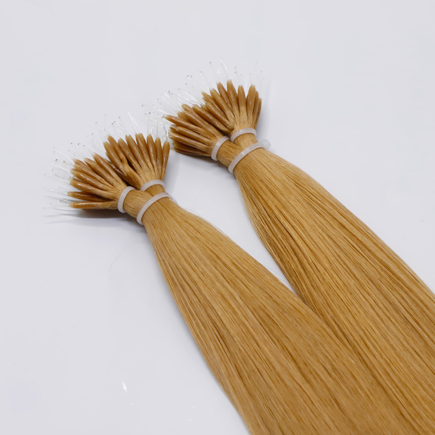 16" Nano Tip Auburn Human Hair Extensions - Izzy