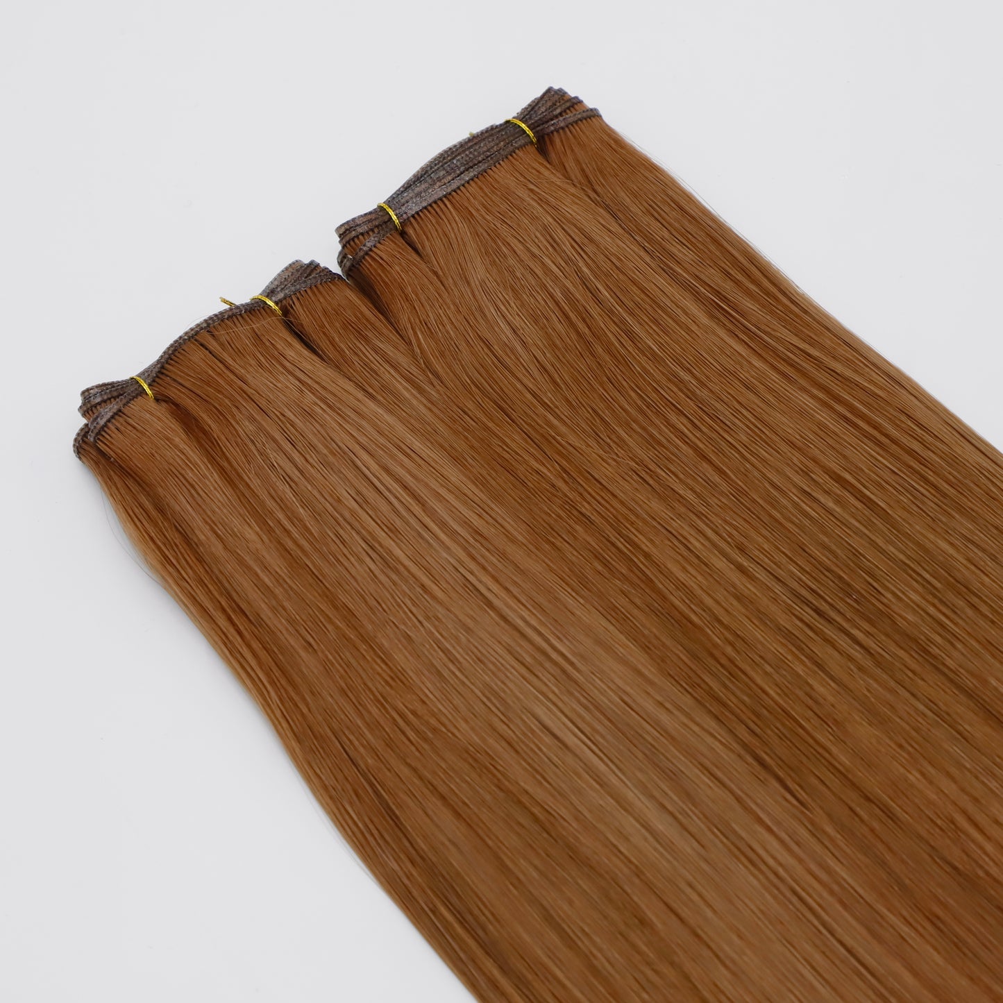 28" Genius Weft #34 Copper Human Hair Extensions - Polly