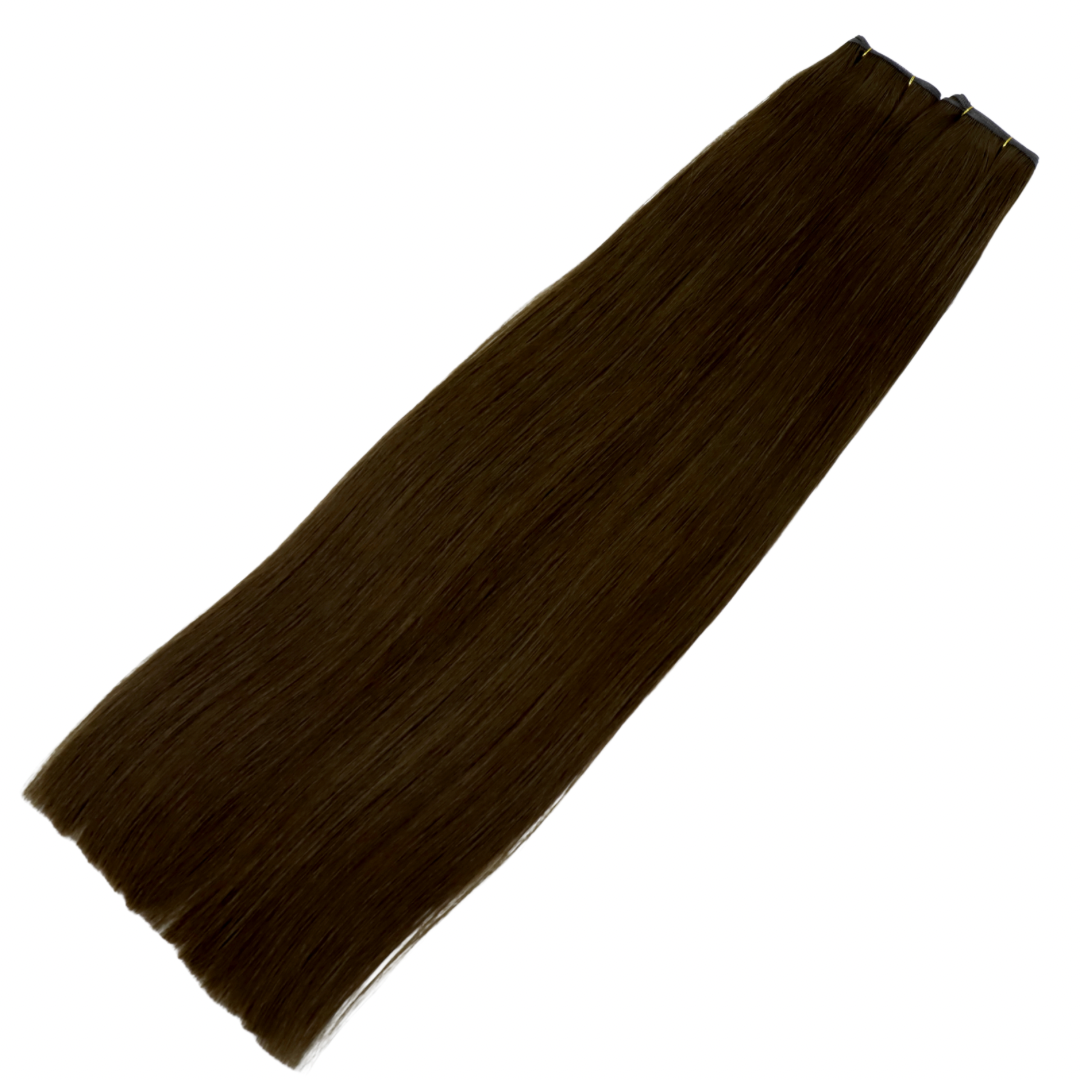 20" Genius Weft #2Q Cool Chocolate Human Hair Extensions - Paula