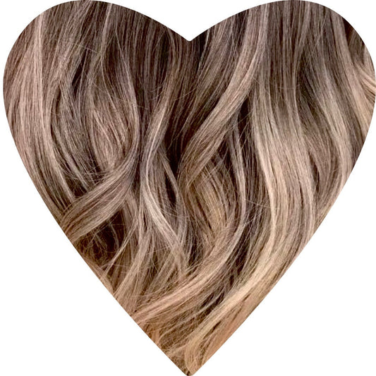 26" Nano Tip Rooted Truffle Human Hair Extensions - Alicia