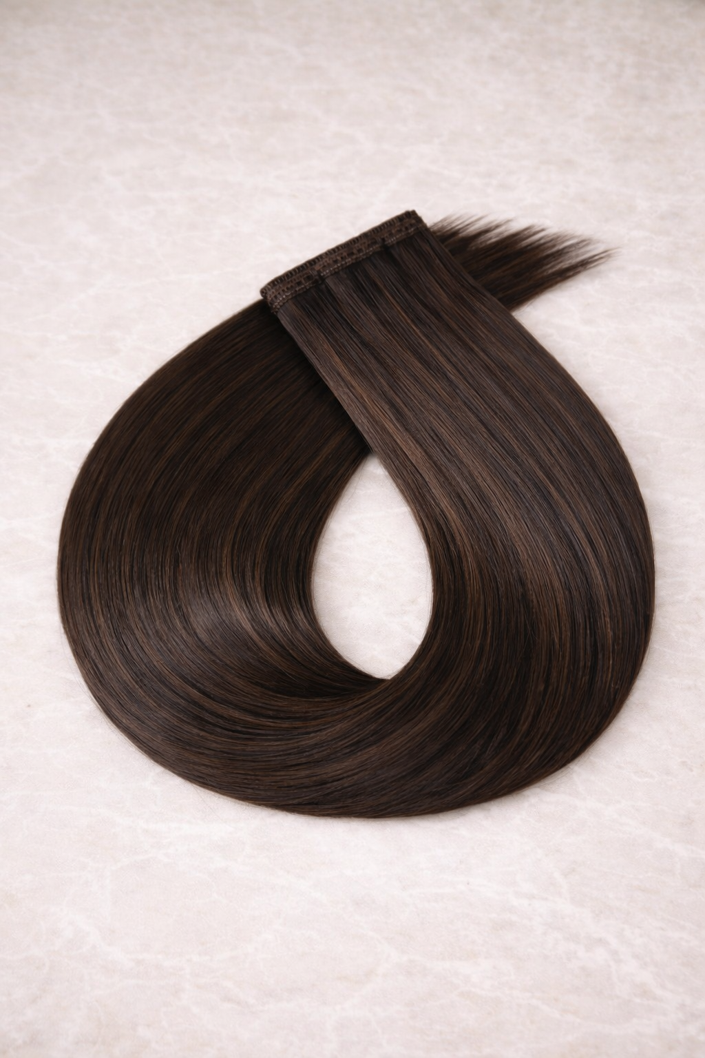 Flat Weft Human Hair Extensions. Honeycomb #B4/12