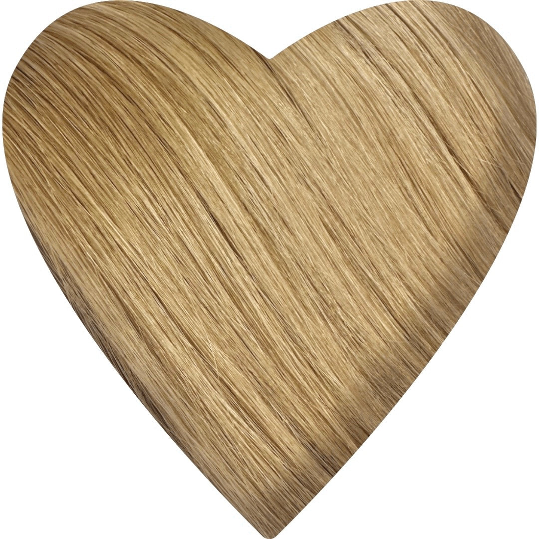28" Genius Weft #5Q Light Mocha Human Hair Extensions - Sasha