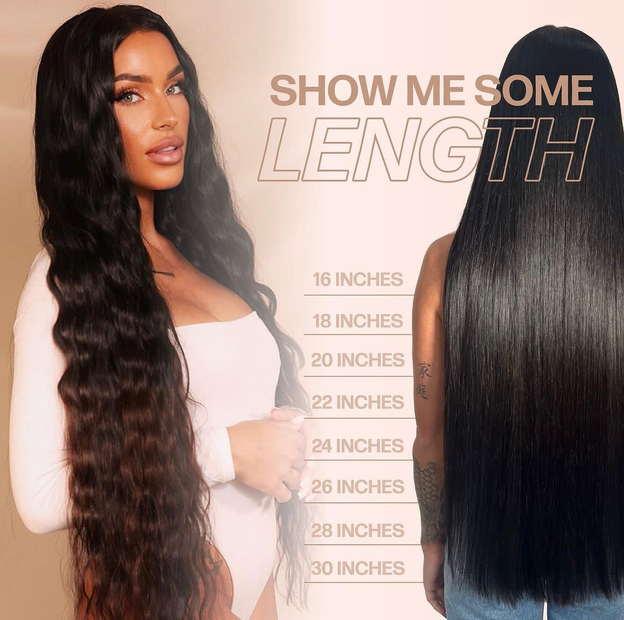 Nano Tip Hair Extensions 20” - 24”