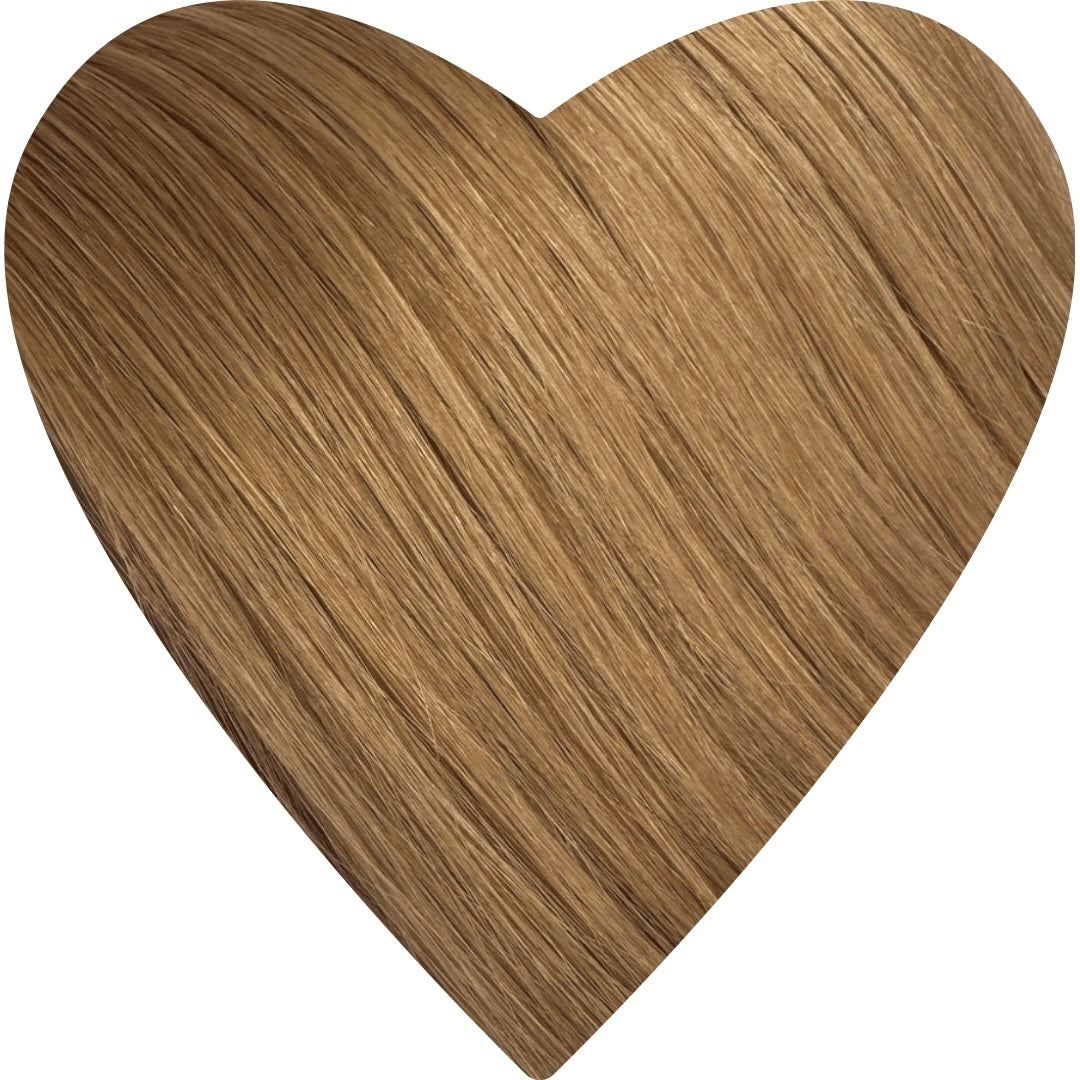 30" Nano Tip Light Caramel Human Hair Extensions - Luna