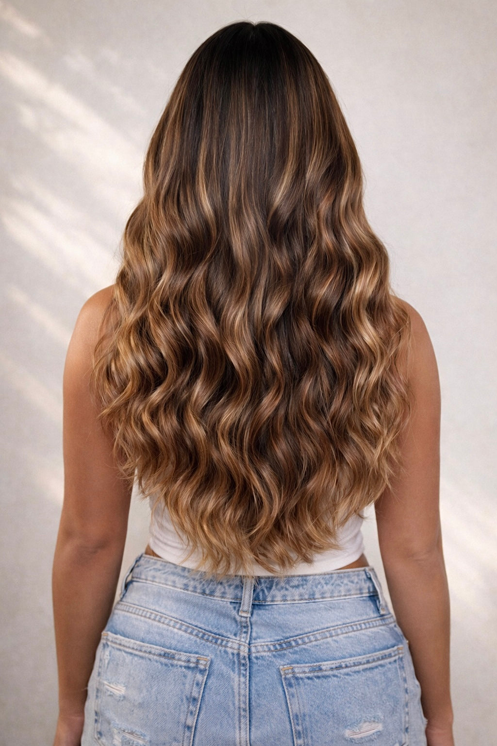 26" Nano Tip Human Hair Extensions. Honeycomb #B4/12