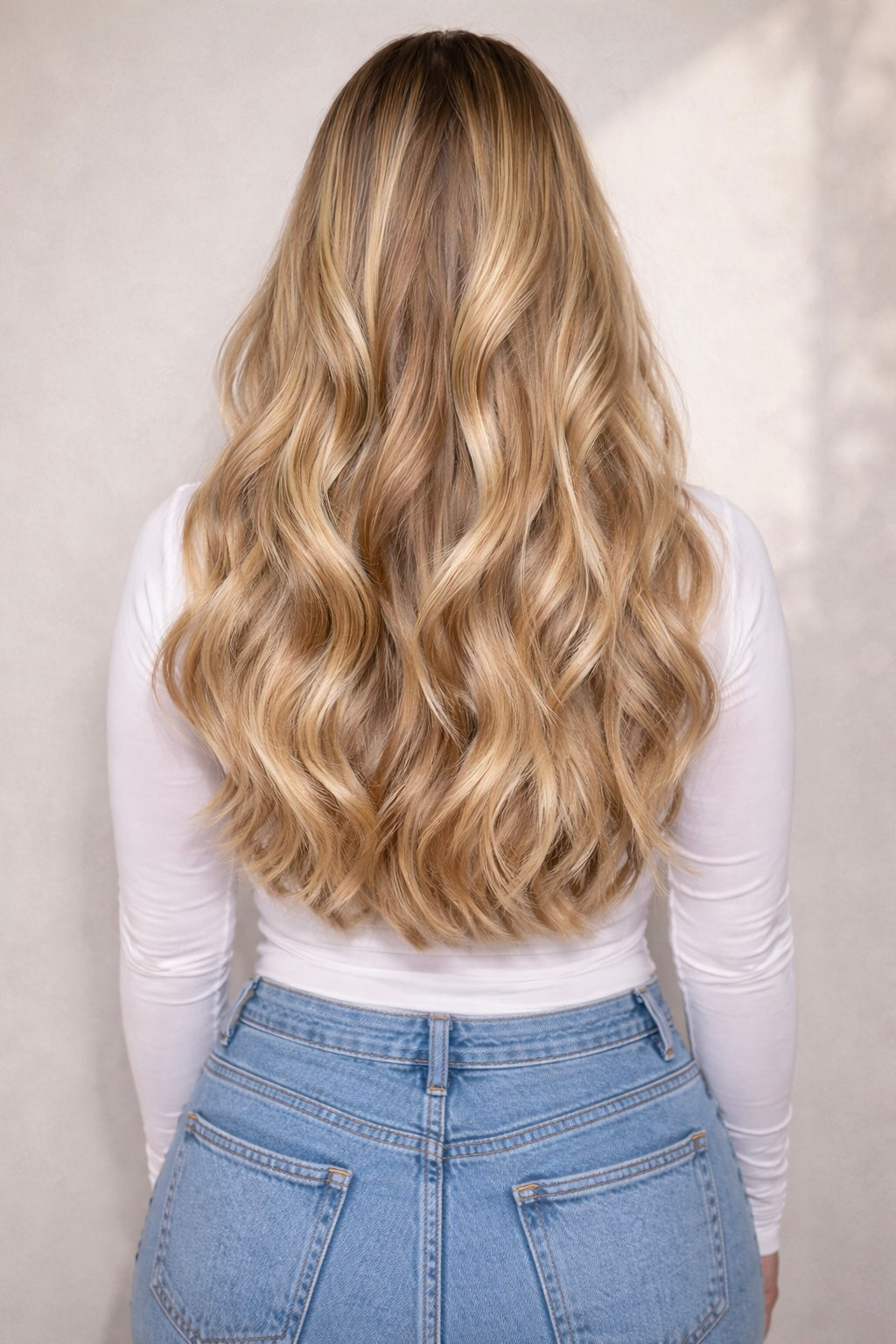 16" Nano Tip Human Hair Extensions. Honey Butter Blonde PDB3/1003