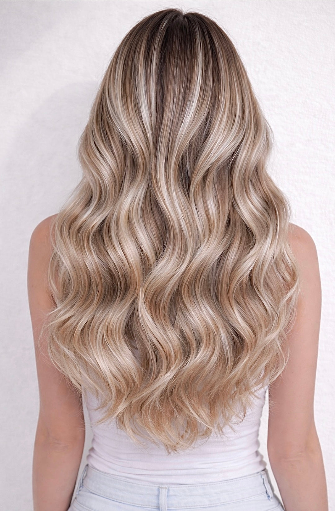 26" Nano Tip Human Hair Extensions. Bohemian Bronde #P18/DB3/1004