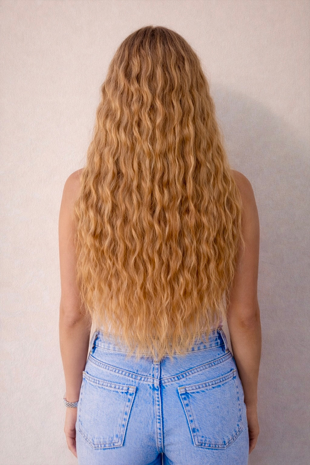18" Genius Weft Human Hair Extensions. Auburn