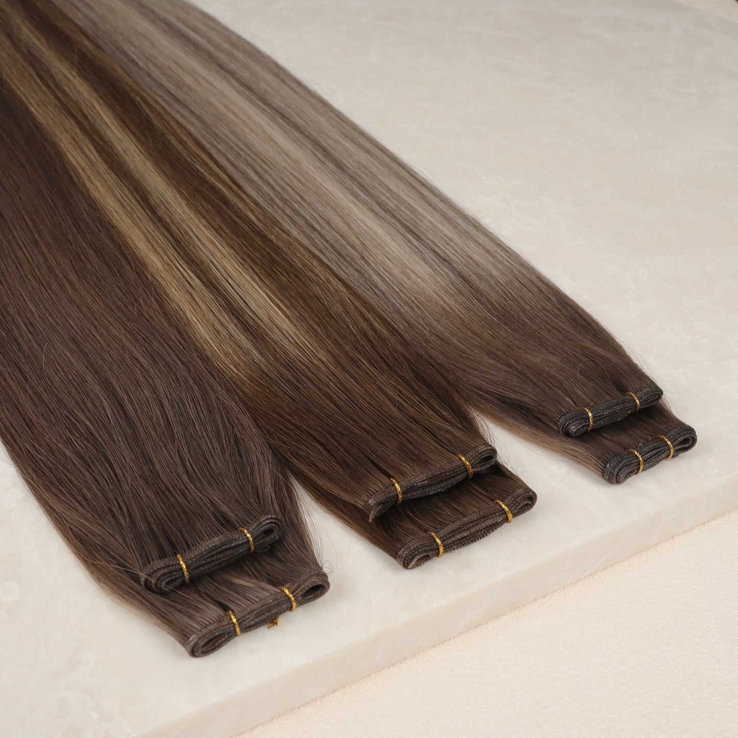 Genius Weft Human Hair Extensions. Luxe Range 24-30”