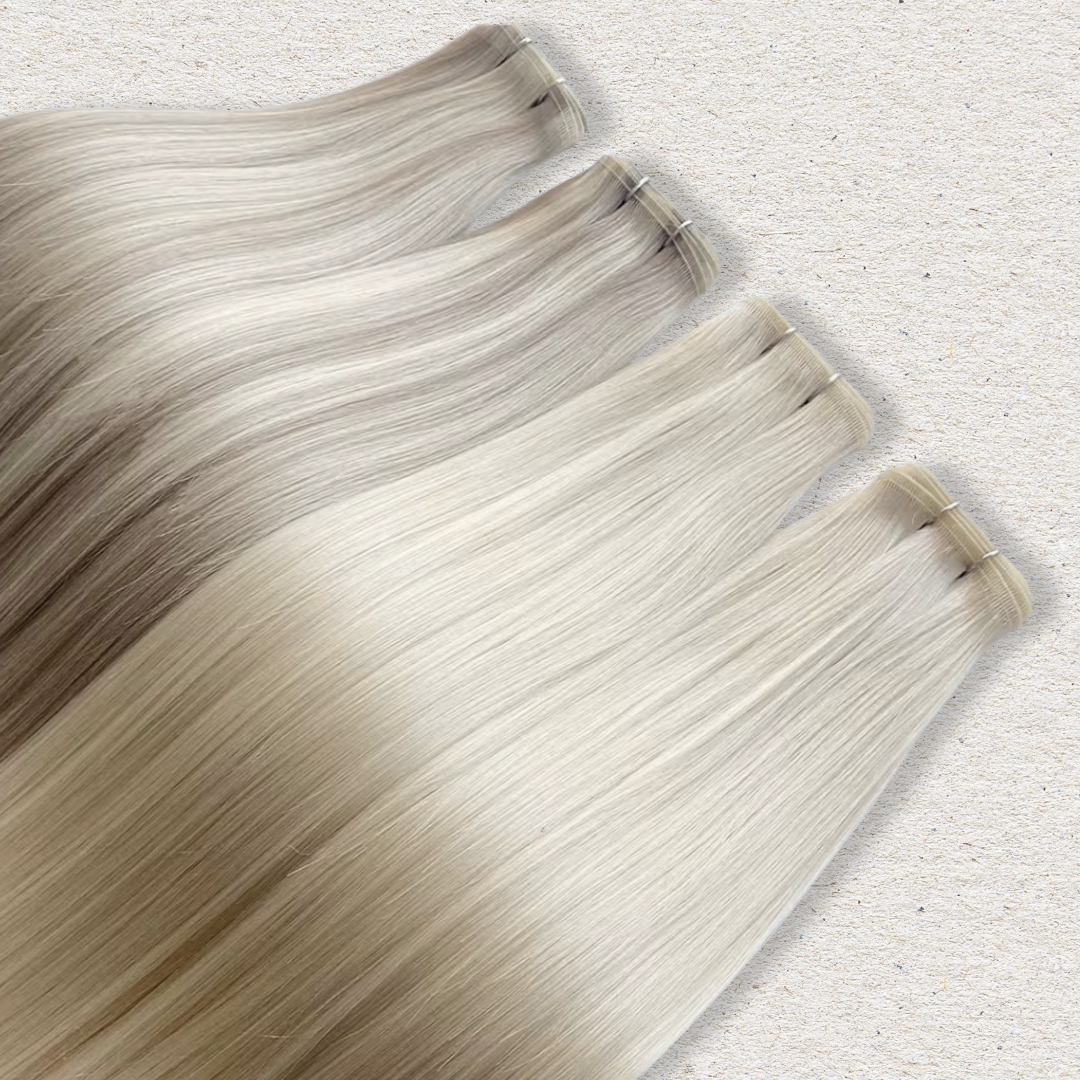 Flat Weft Human Hair Extensions 24”-30”