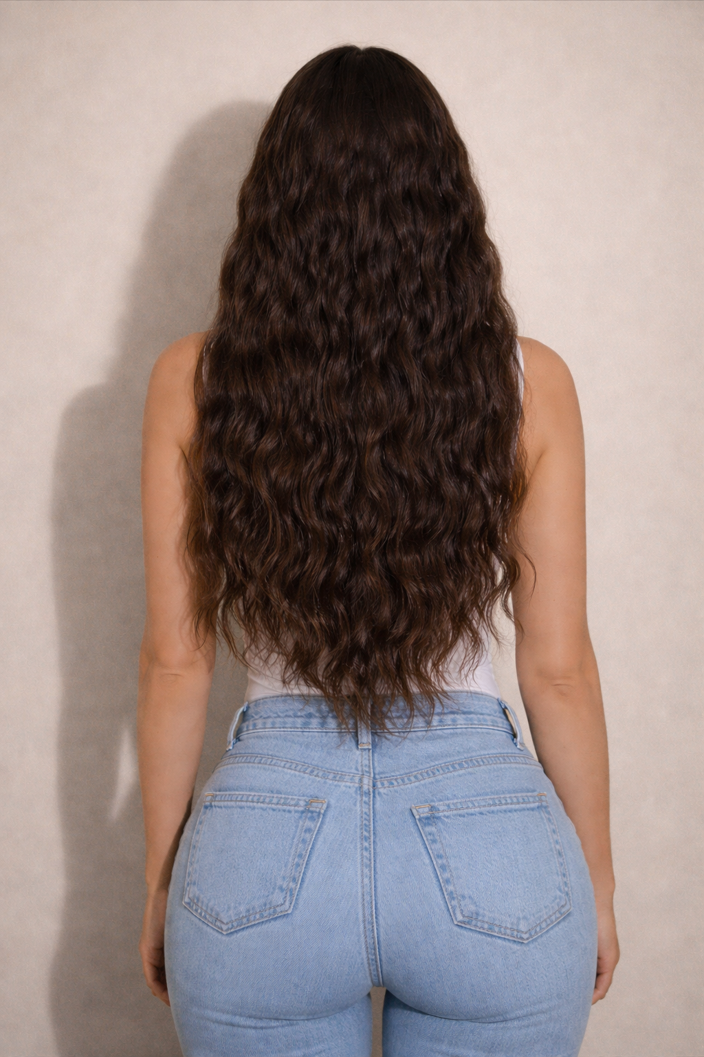 16" Nano Tip Human Hair Extensions. Espresso #2