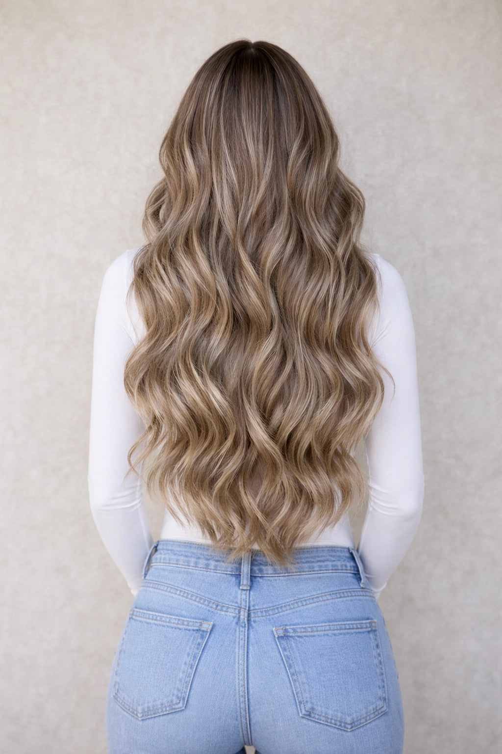 30" Nano Tip Human Hair Extensions. Hollywood Bronde P18/1004/8