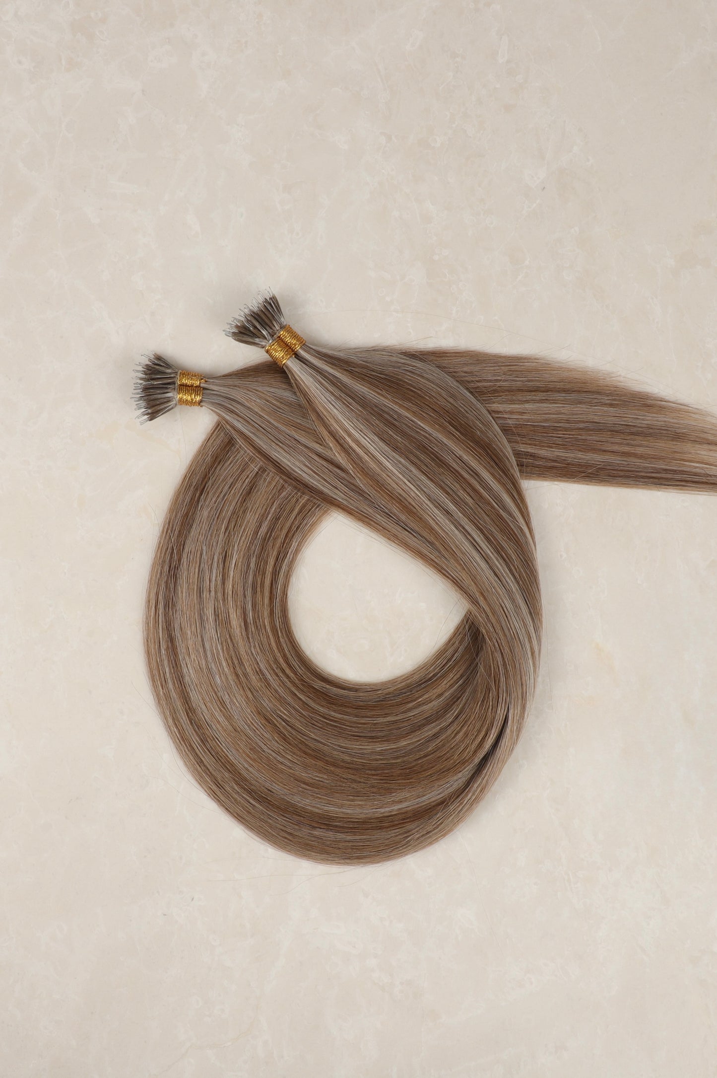 24" Nano Tip Human Hair Extensions. Hollywood Bronde P18/1004/8