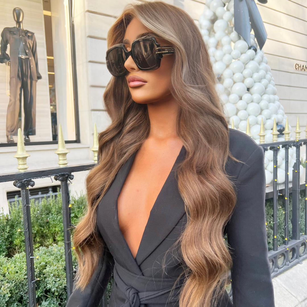 Nano Tip Hair Extensions. Medium Ash Brown #3C