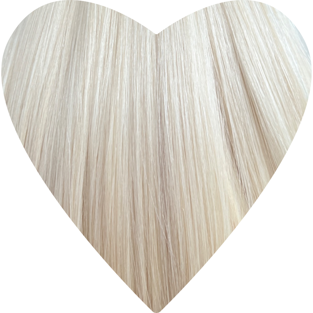 Human Hair Extensions. Lightest Ash Blonde #613C