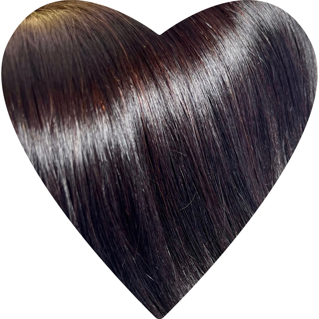 Human Hair Extensions. Espresso Brown #1A