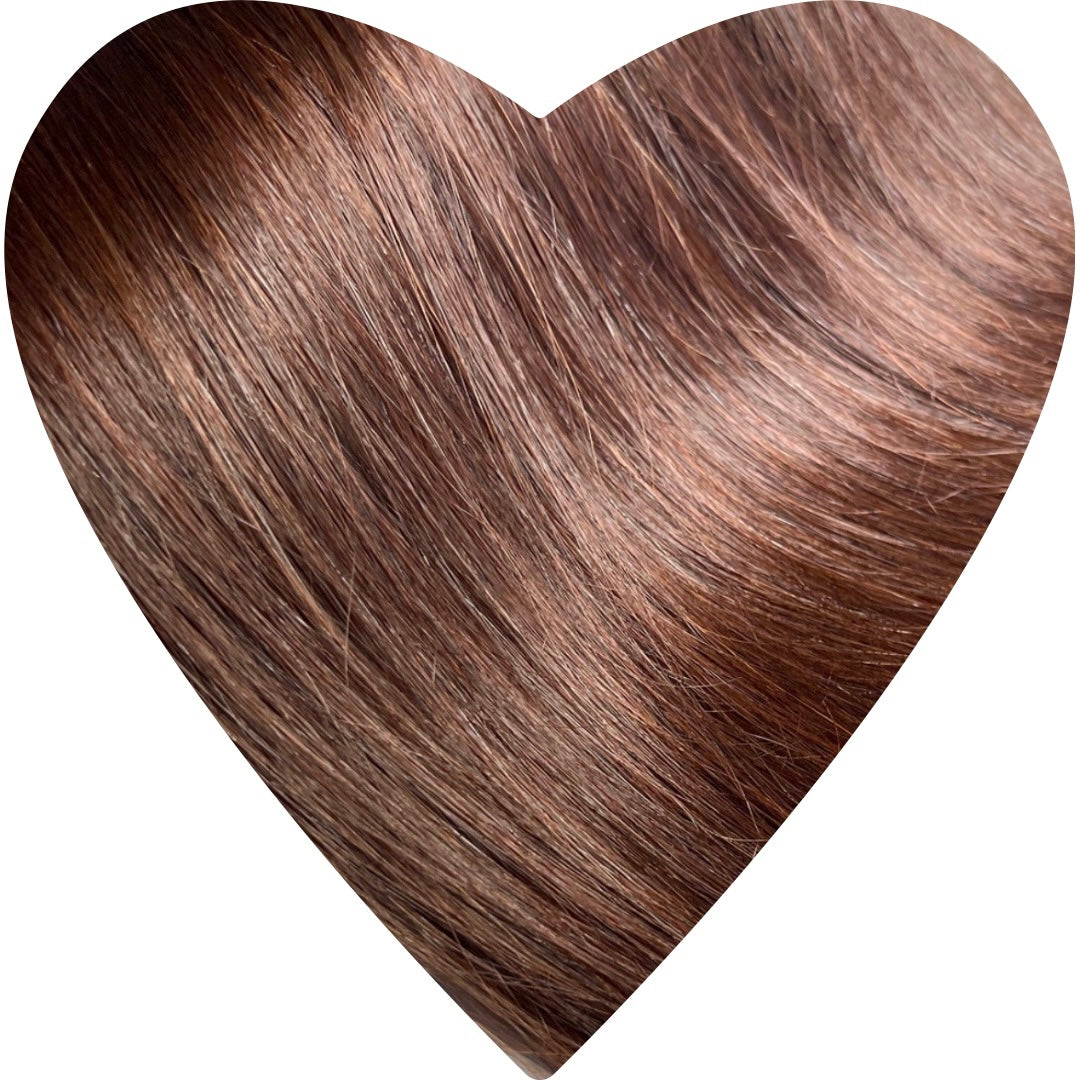 Nano Tip Hair Extensions. Caramel #4