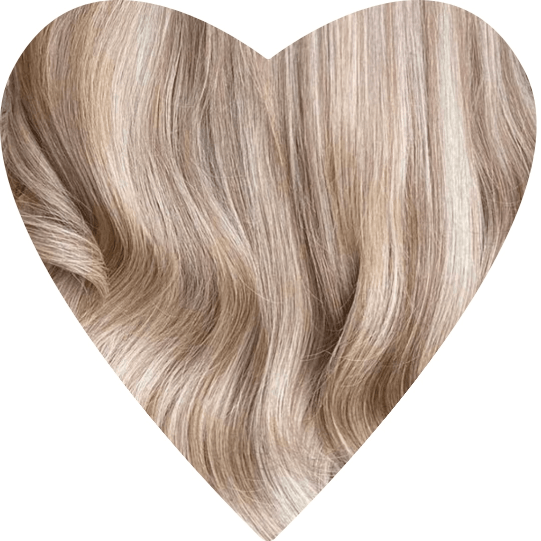 24" Genius Weft #T6.2 6.2/9C/PLA Bohemian Bronde Human Hair Extensions - Bianca