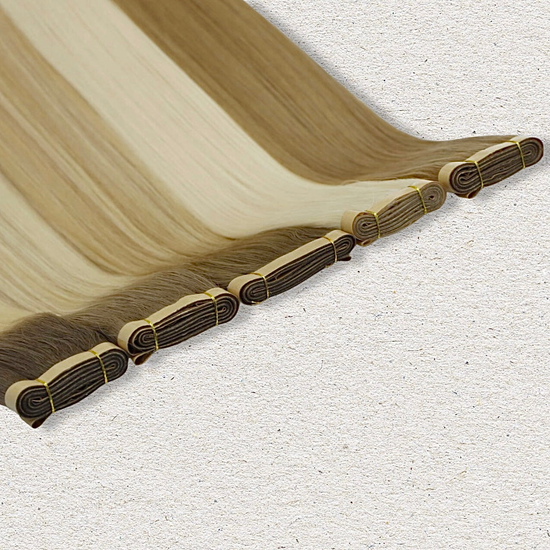 Flat Weft Human Hair Extensions 16”-22”