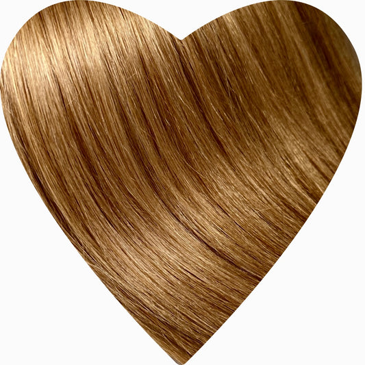 Human Hair Extensions. Light Golden Brown #6