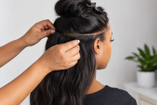 How to Conceal Weft Tracks for Natural Hair