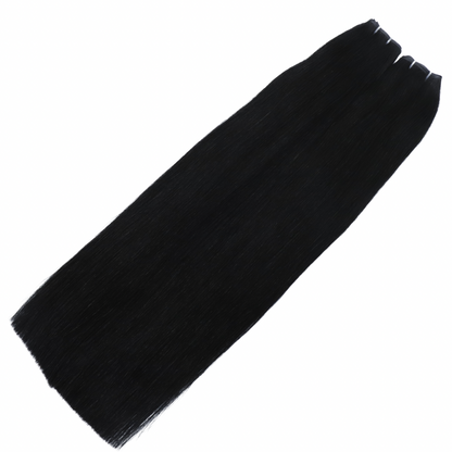30" Genius Weft #1 Jet Black Human Hair Extensions - Casey