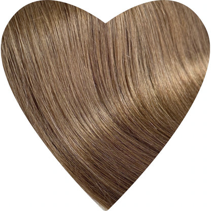 20" Tape Weft #3Q Medium Ash Brown Human Hair Extensions - Isla