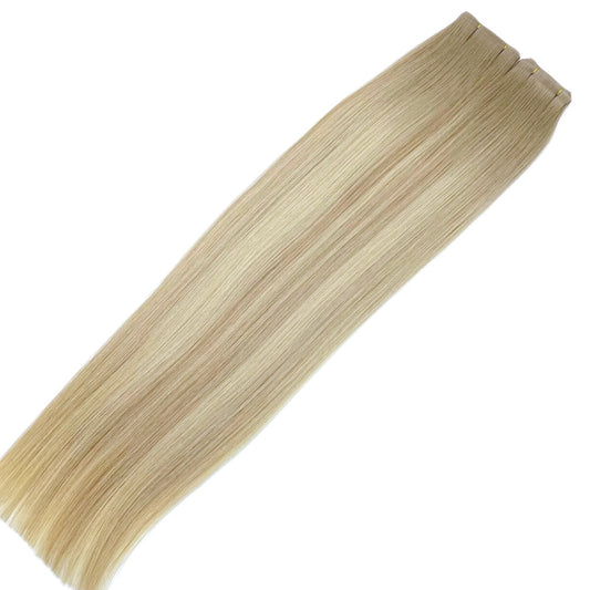 16" Tape Weft #6.2 PLA/6.2 LA Blonde Human Hair Extensions - Rihanna