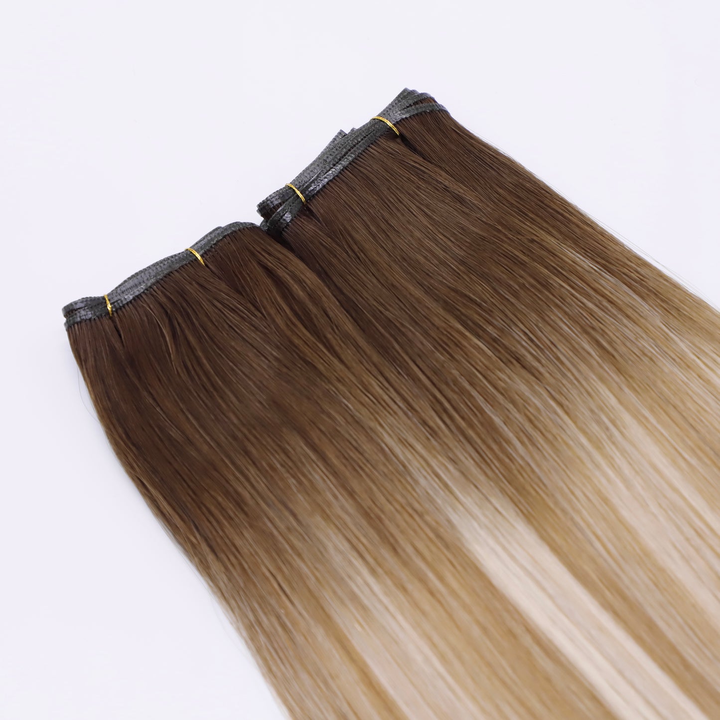 28" Genius Weft #T6.2 6.2/9C/PLA Bohemian Bronde Human Hair Extensions - Bianca