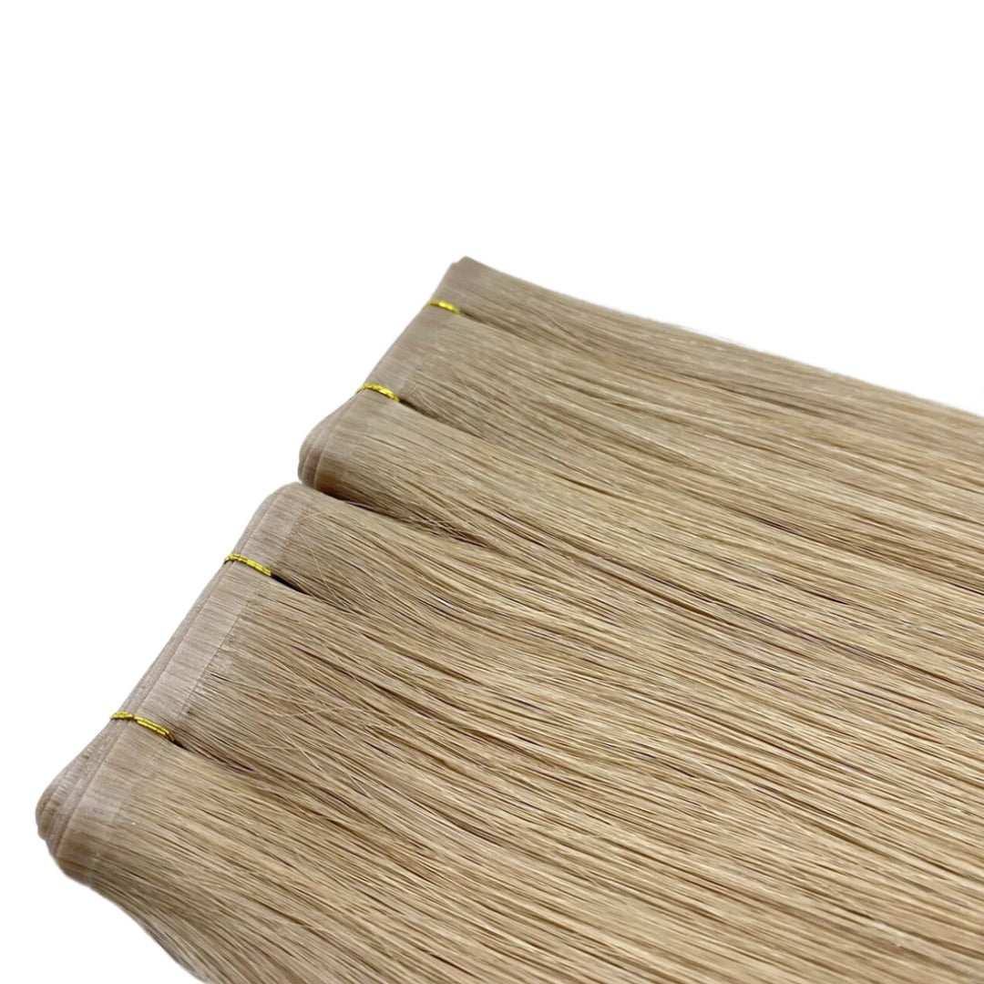 16" Tape Weft #9C Ash Blondette Human Hair Extensions - Lily